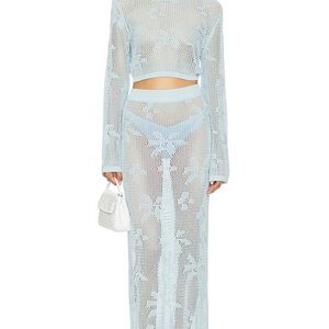 Terra Reversible Top and Terra maxi skirt in Glacial